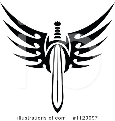 Royalty-Free (RF) Sword Clipart Illustration by Vector Tradition SM - Stock Sample #1120097