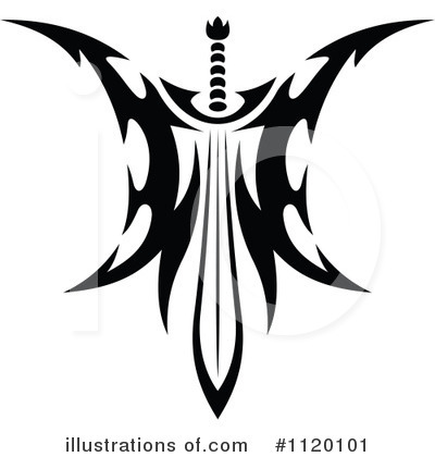 Royalty-Free (RF) Sword Clipart Illustration by Vector Tradition SM - Stock Sample #1120101