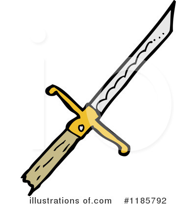 Royalty-Free (RF) Sword Clipart Illustration by lineartestpilot - Stock Sample #1185792
