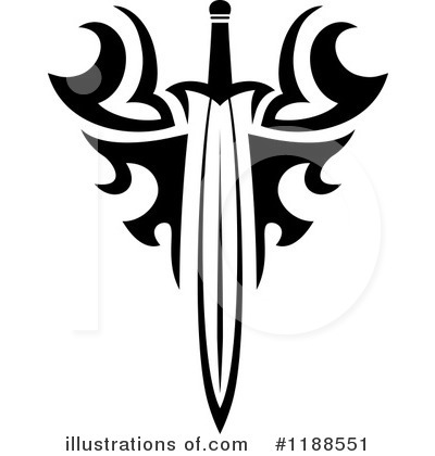 Royalty-Free (RF) Sword Clipart Illustration by Vector Tradition SM - Stock Sample #1188551
