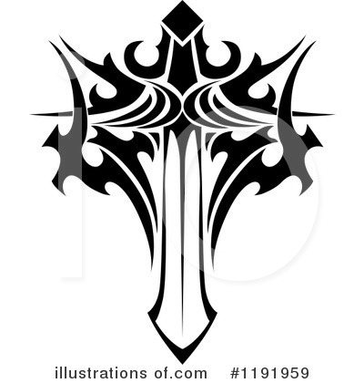Royalty-Free (RF) Sword Clipart Illustration by Vector Tradition SM - Stock Sample #1191959
