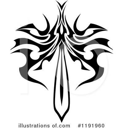 Royalty-Free (RF) Sword Clipart Illustration by Vector Tradition SM - Stock Sample #1191960
