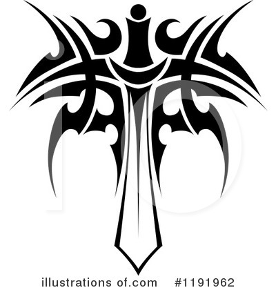 Royalty-Free (RF) Sword Clipart Illustration by Vector Tradition SM - Stock Sample #1191962