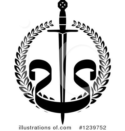 Royalty-Free (RF) Sword Clipart Illustration by Vector Tradition SM - Stock Sample #1239752