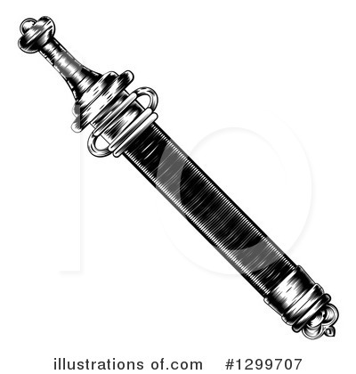 Royalty-Free (RF) Sword Clipart Illustration by AtStockIllustration - Stock Sample #1299707