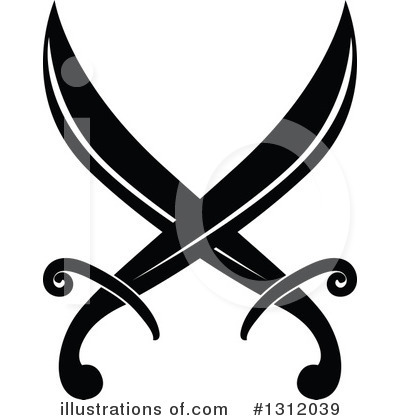 Royalty-Free (RF) Sword Clipart Illustration by Vector Tradition SM - Stock Sample #1312039