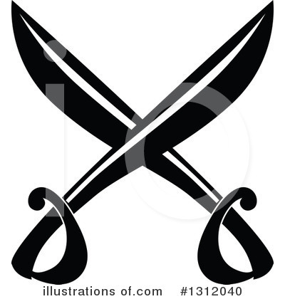 Swordfighting Clipart #1312040 by Vector Tradition SM