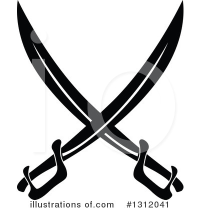 Royalty-Free (RF) Sword Clipart Illustration by Vector Tradition SM - Stock Sample #1312041