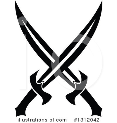 Royalty-Free (RF) Sword Clipart Illustration by Vector Tradition SM - Stock Sample #1312042