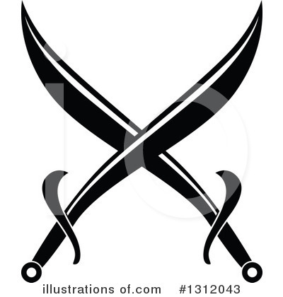 Swordfighting Clipart #1312043 by Vector Tradition SM