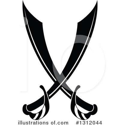 Swordfighting Clipart #1312044 by Vector Tradition SM