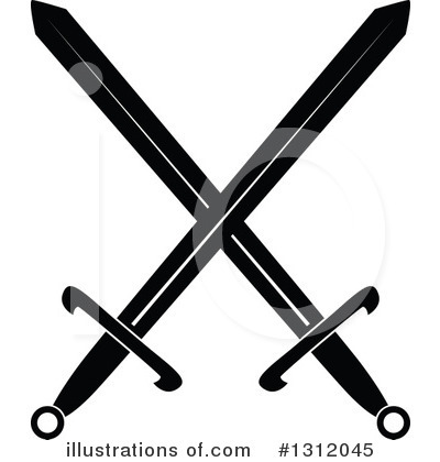 Royalty-Free (RF) Sword Clipart Illustration by Vector Tradition SM - Stock Sample #1312045