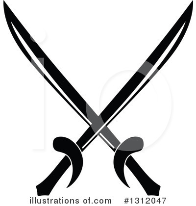 Swordfighting Clipart #1312047 by Vector Tradition SM