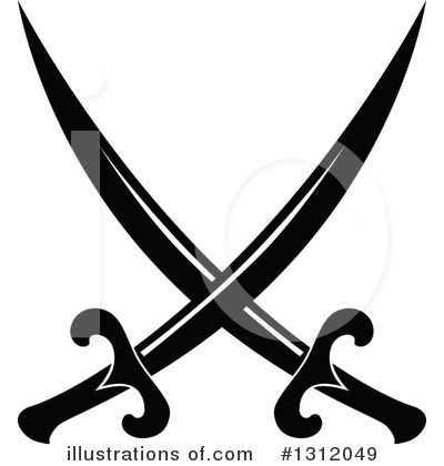 Royalty-Free (RF) Sword Clipart Illustration by Vector Tradition SM - Stock Sample #1312049