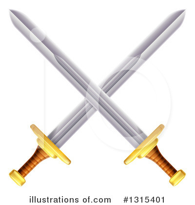 Royalty-Free (RF) Sword Clipart Illustration by AtStockIllustration - Stock Sample #1315401