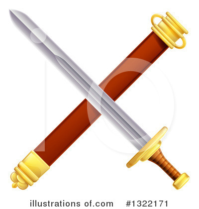 Royalty-Free (RF) Sword Clipart Illustration by AtStockIllustration - Stock Sample #1322171