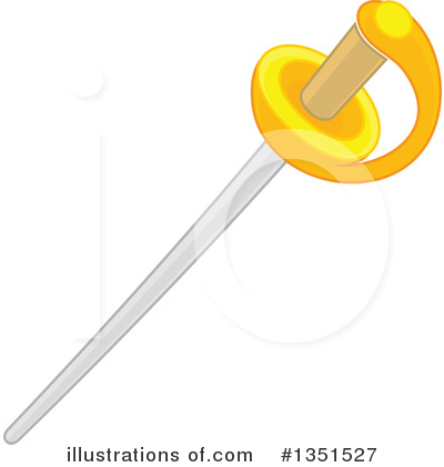 Royalty-Free (RF) Sword Clipart Illustration by Alex Bannykh - Stock Sample #1351527
