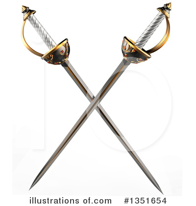 Royalty-Free (RF) Sword Clipart Illustration by Tonis Pan - Stock Sample #1351654