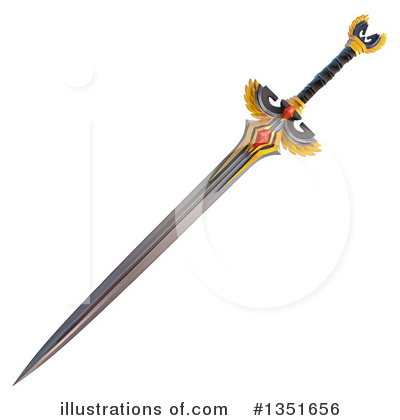 Royalty-Free (RF) Sword Clipart Illustration by Tonis Pan - Stock Sample #1351656