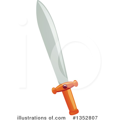 Royalty-Free (RF) Sword Clipart Illustration by BNP Design Studio - Stock Sample #1352807