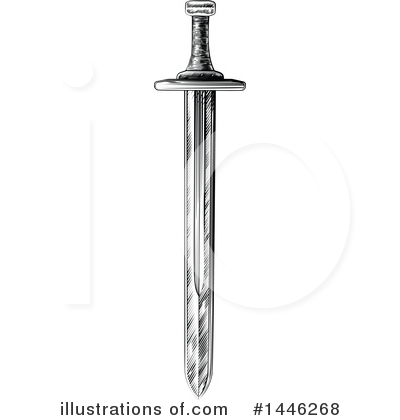 Royalty-Free (RF) Sword Clipart Illustration by AtStockIllustration - Stock Sample #1446268