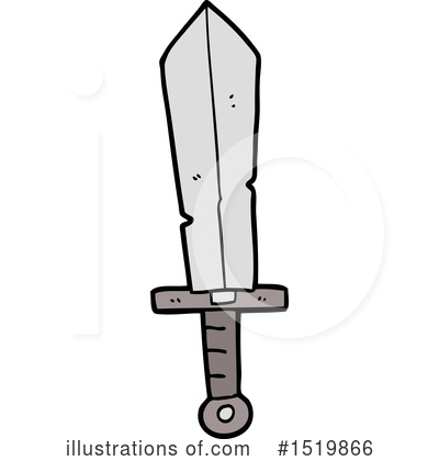 Royalty-Free (RF) Sword Clipart Illustration by lineartestpilot - Stock Sample #1519866
