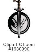 Sword Clipart #1630990 by Chromaco