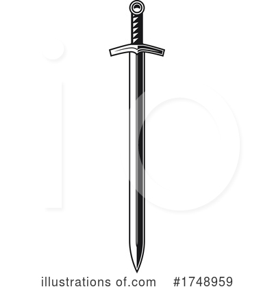 Royalty-Free (RF) Sword Clipart Illustration by Vector Tradition SM - Stock Sample #1748959