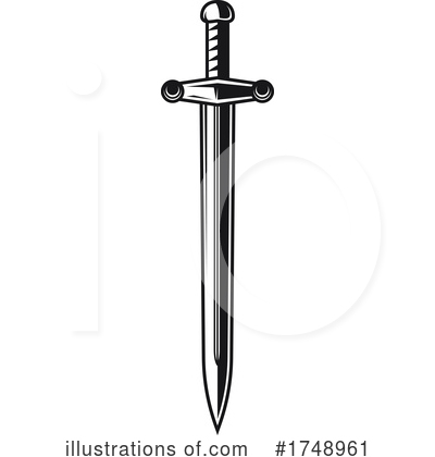 Royalty-Free (RF) Sword Clipart Illustration by Vector Tradition SM - Stock Sample #1748961