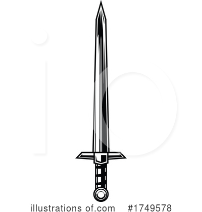 Royalty-Free (RF) Sword Clipart Illustration by Vector Tradition SM - Stock Sample #1749578