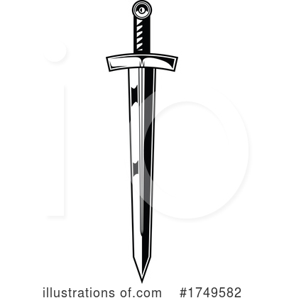 Royalty-Free (RF) Sword Clipart Illustration by Vector Tradition SM - Stock Sample #1749582