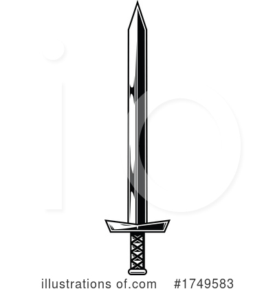 Royalty-Free (RF) Sword Clipart Illustration by Vector Tradition SM - Stock Sample #1749583