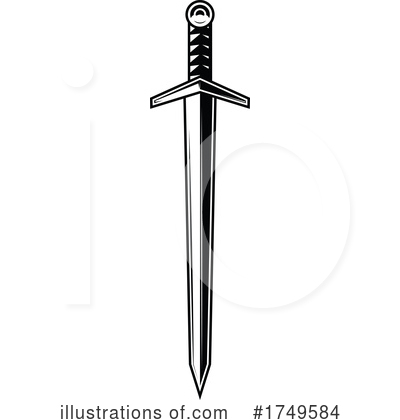 Royalty-Free (RF) Sword Clipart Illustration by Vector Tradition SM - Stock Sample #1749584