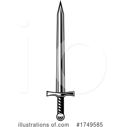 Royalty-Free (RF) Sword Clipart Illustration by Vector Tradition SM - Stock Sample #1749585