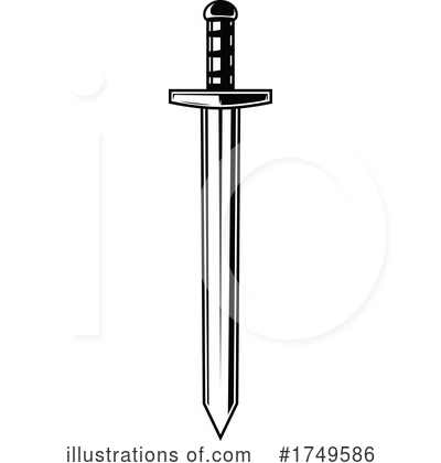 Royalty-Free (RF) Sword Clipart Illustration by Vector Tradition SM - Stock Sample #1749586