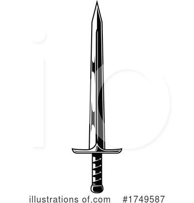 Royalty-Free (RF) Sword Clipart Illustration by Vector Tradition SM - Stock Sample #1749587