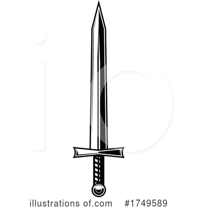 Royalty-Free (RF) Sword Clipart Illustration by Vector Tradition SM - Stock Sample #1749589