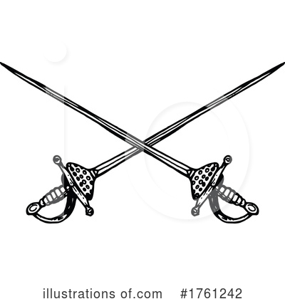 Fencing Clipart #1761242 by Vector Tradition SM