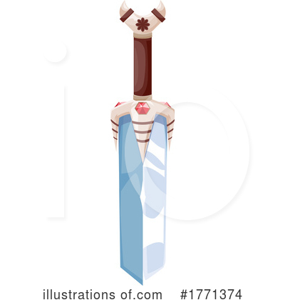 Royalty-Free (RF) Sword Clipart Illustration by Vector Tradition SM - Stock Sample #1771374