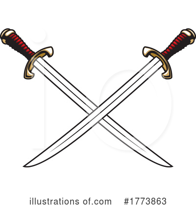 Swords Clipart #1773863 by Vector Tradition SM