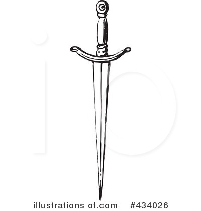 Royalty-Free (RF) Sword Clipart Illustration by BestVector - Stock Sample #434026