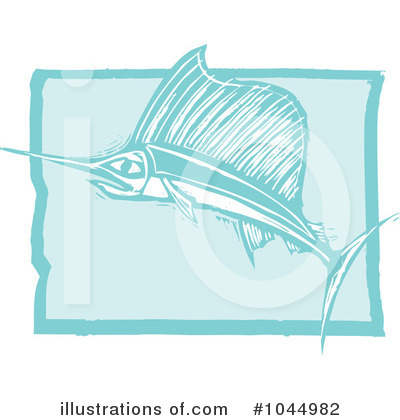 Royalty-Free (RF) Swordfish Clipart Illustration by xunantunich - Stock Sample #1044982