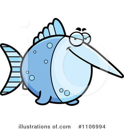 Royalty-Free (RF) Swordfish Clipart Illustration by Cory Thoman - Stock Sample #1106994