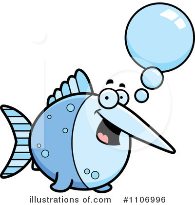 Royalty-Free (RF) Swordfish Clipart Illustration by Cory Thoman - Stock Sample #1106996