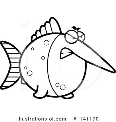 Royalty-Free (RF) Swordfish Clipart Illustration by Cory Thoman - Stock Sample #1141170