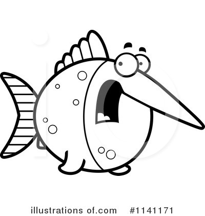 Royalty-Free (RF) Swordfish Clipart Illustration by Cory Thoman - Stock Sample #1141171