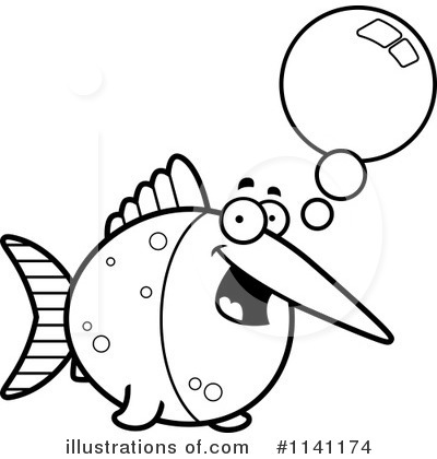 Royalty-Free (RF) Swordfish Clipart Illustration by Cory Thoman - Stock Sample #1141174