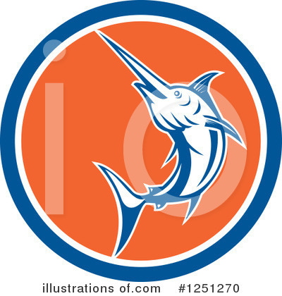 Royalty-Free (RF) Swordfish Clipart Illustration by patrimonio - Stock Sample #1251270