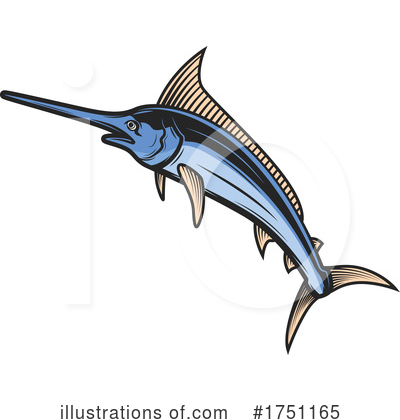 Swordfish Clipart #1751165 by Vector Tradition SM