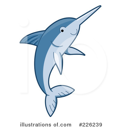 Royalty-Free (RF) Swordfish Clipart Illustration by BNP Design Studio - Stock Sample #226239